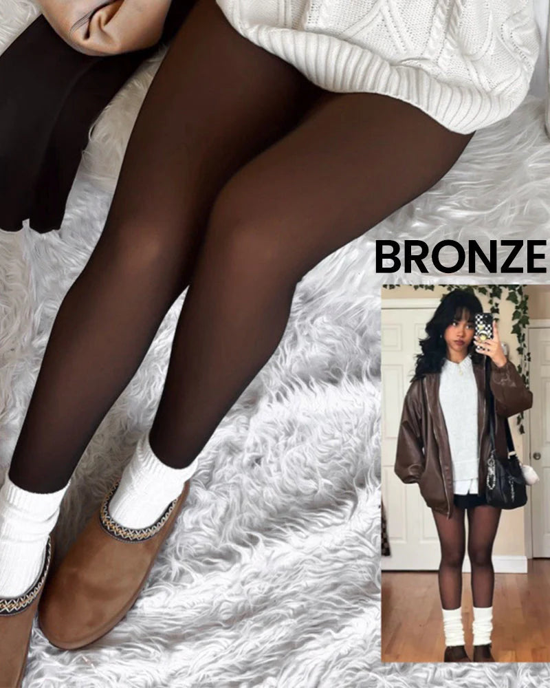 Fleece lined tights hotsell