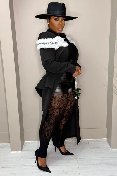 Nirvana Power Move Maxi Blazer Coat