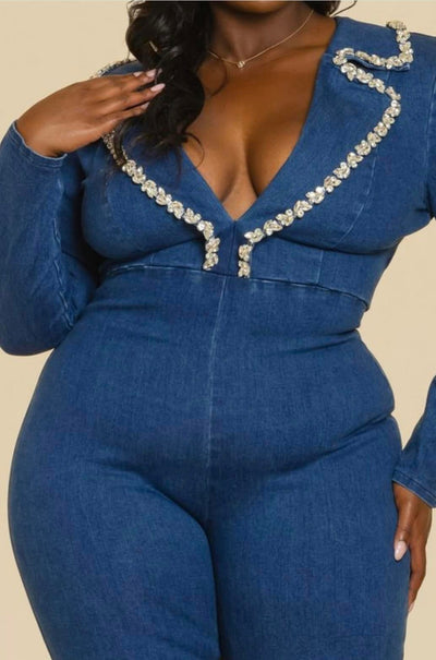 plus size jean jumper