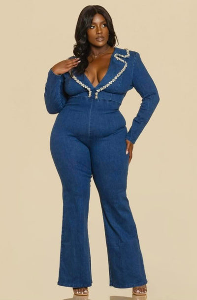 plus size jean jumper