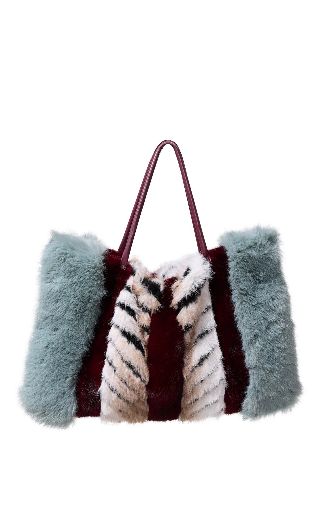ROXANA-MULTI FAUX FUR HANDBAG
