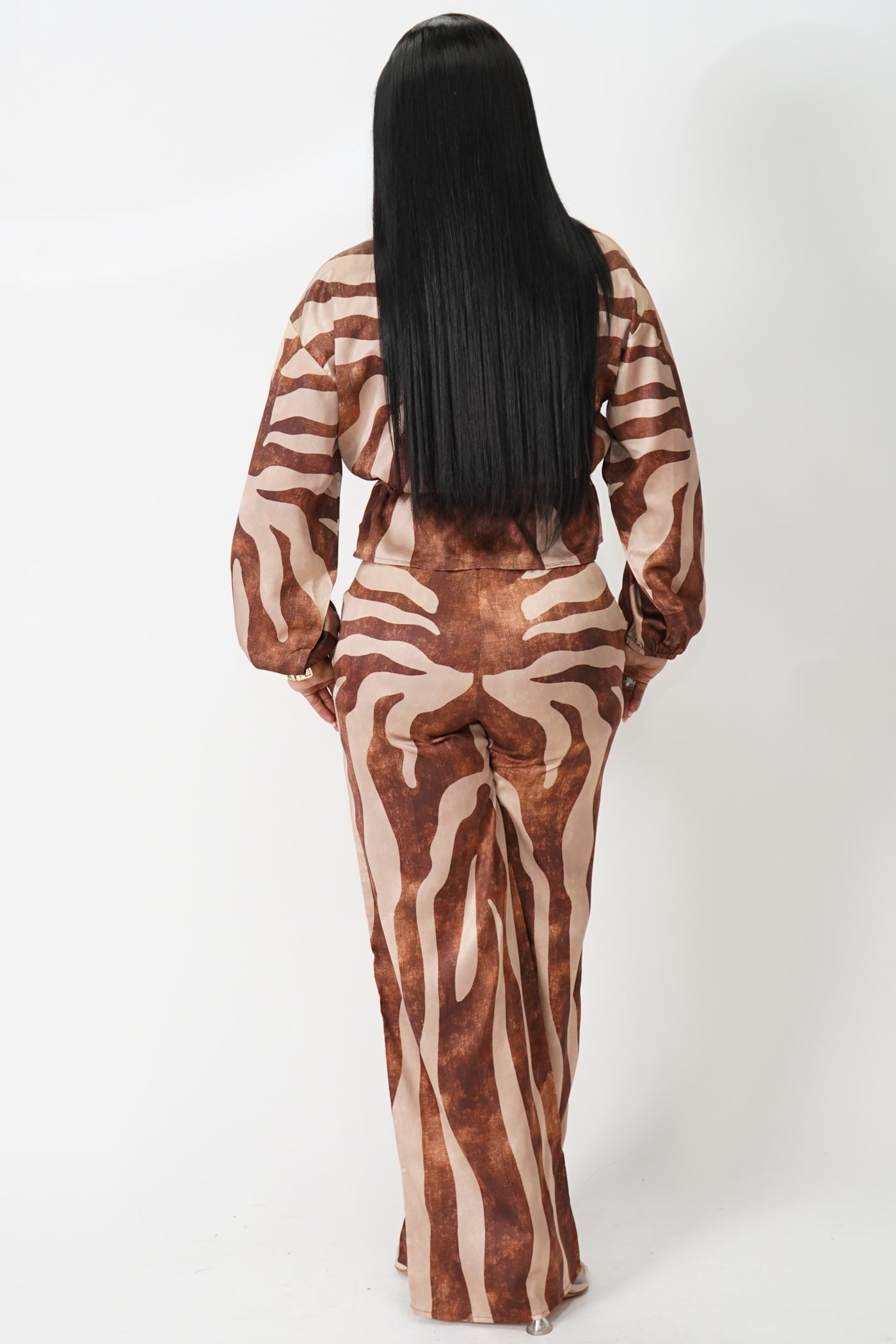 Sitting pretty Satin Two-Piece Set