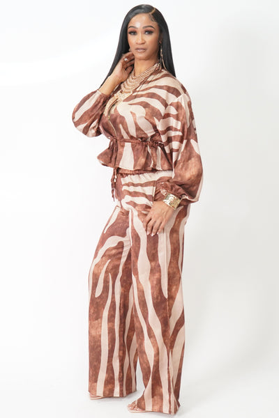 Sitting pretty Satin Two-Piece Set