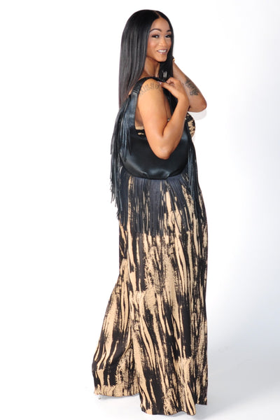 BRONZED NOIR WIDE LEG JUMPSUIT - On the Runway Fashion