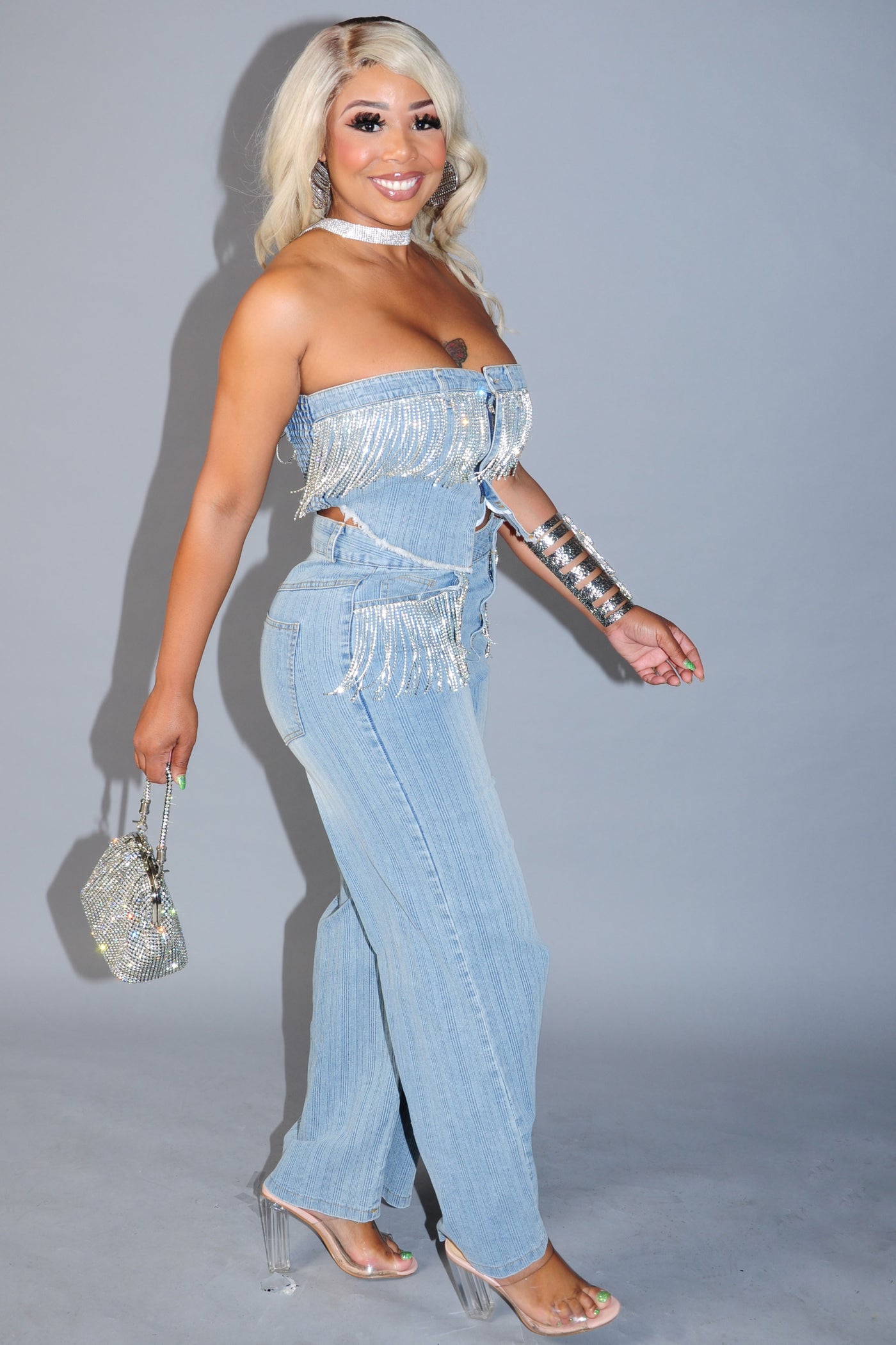 Two Piece Fierce Jean Set