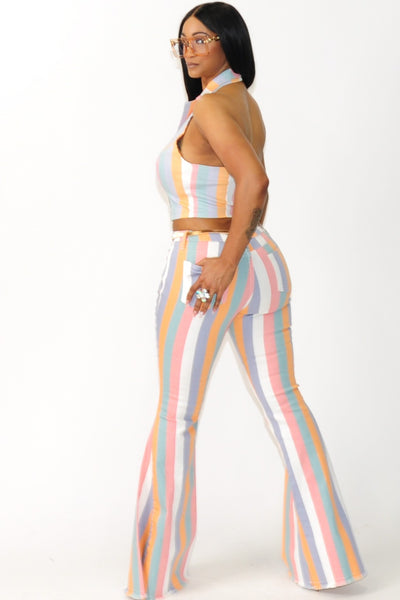 Paloma Multicolor Pants set - On the Runway Fashion