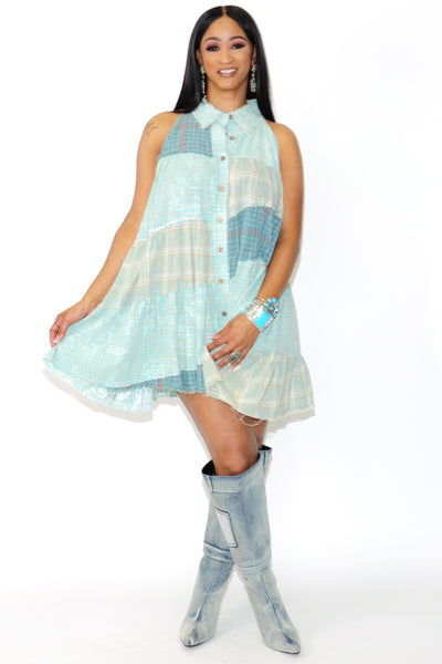 Tiered Plaid Dress - On the Runway Fashion