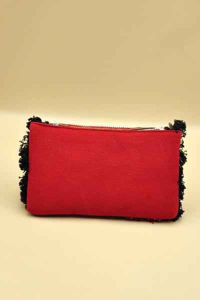 Angelica Multicolored Jacquard Coin Bohemian Bag - On the Runway Fashion
