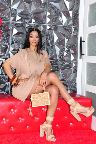 nude tunic teeshirt dress