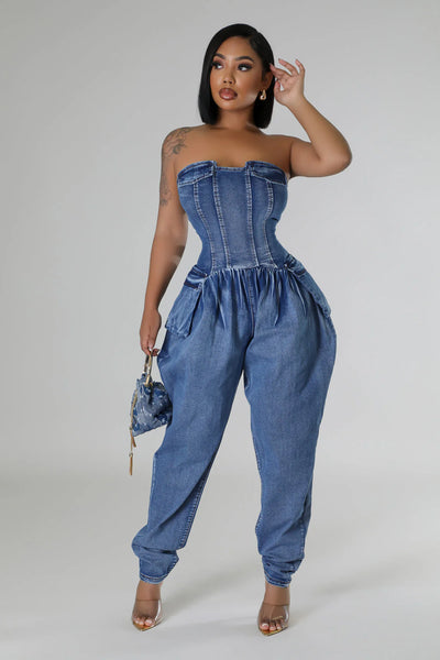 Halter Jean Jumper