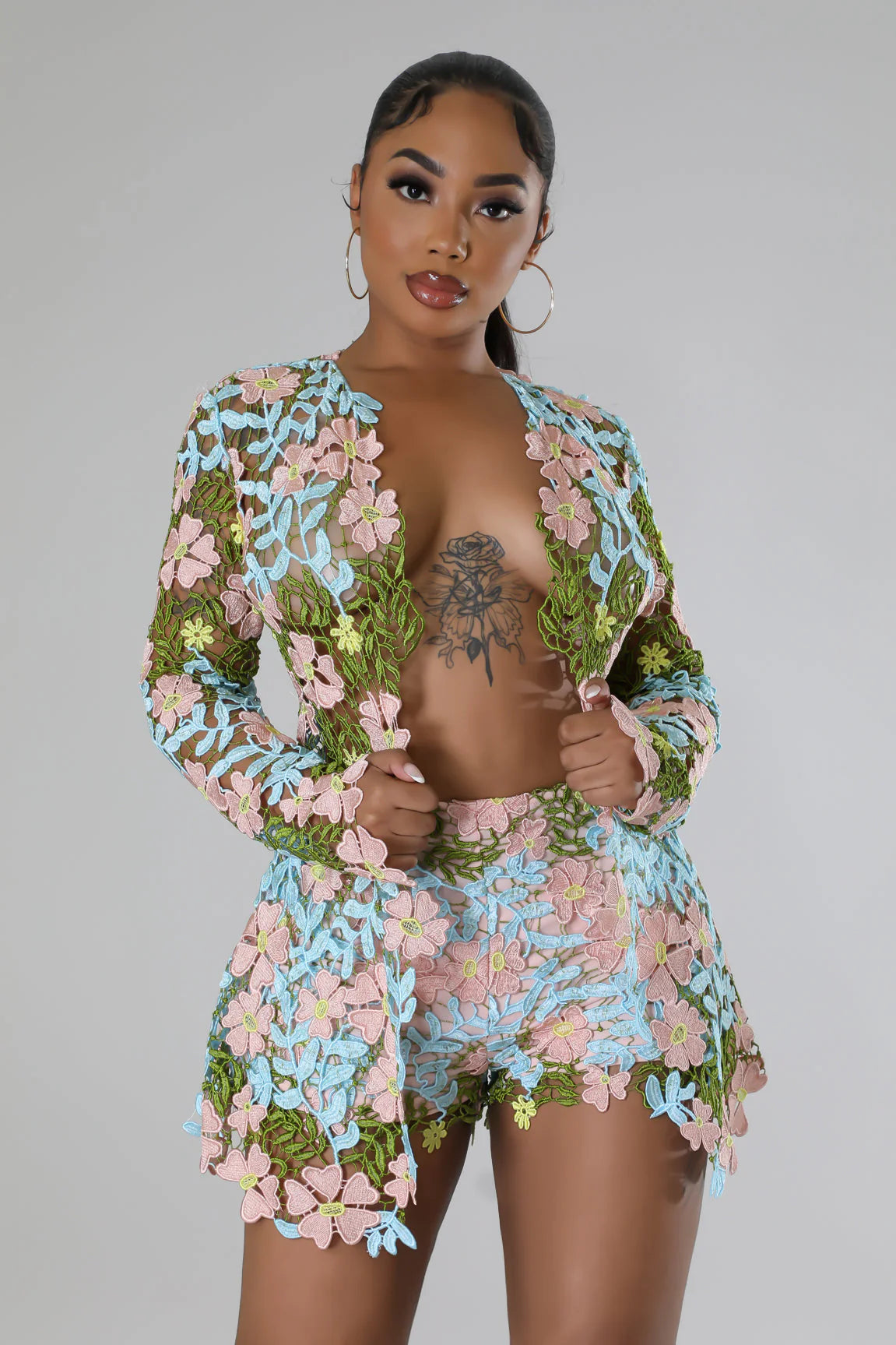 Spring Breaker Short Set (Plus Size)