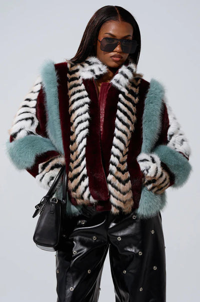 HAVE IT ALL PANELED FUR COAT - On the Runway Fashion
