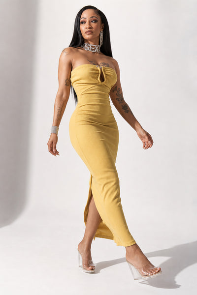 Golden Hour Ribbed Maxi Dress – On the Runway Fashion