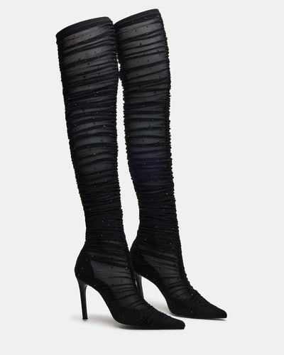 RASHIDA BLACK MESH boot
