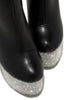 Extra Glammed Embellished Platform Booties - Black - On the Runway Fashion