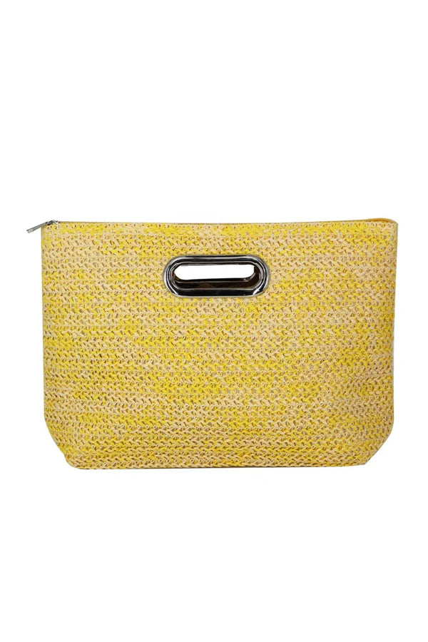 Colored Straw Clutch - On the Runway Fashion