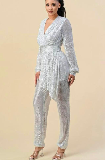 v neck jumpsuit - On the Runway Fashion