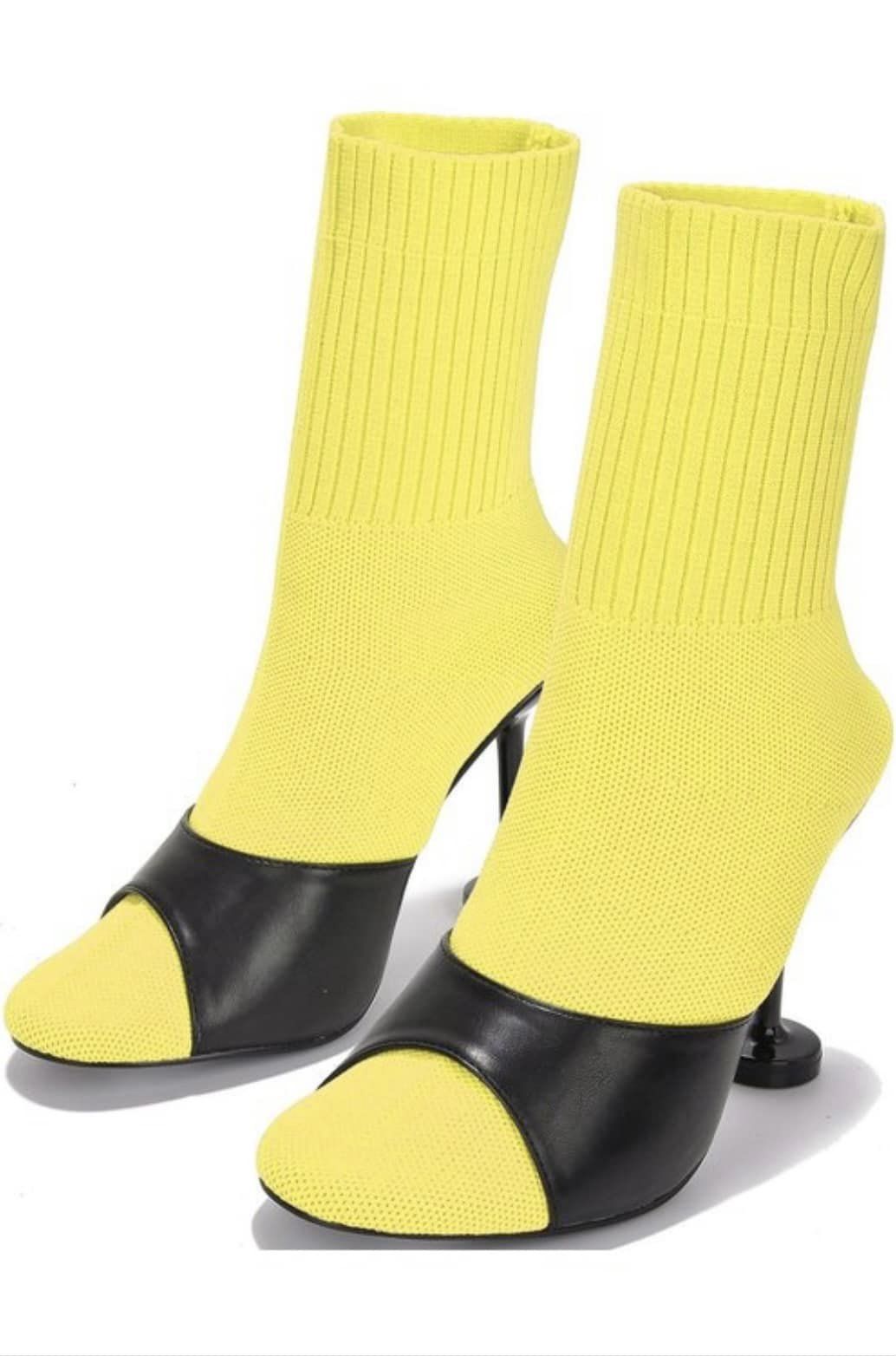 Neon Ankle Booties Shoes – On the Runway Fashion