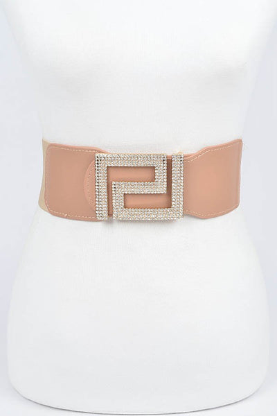 Greek Diamond print belt - On the Runway Fashion