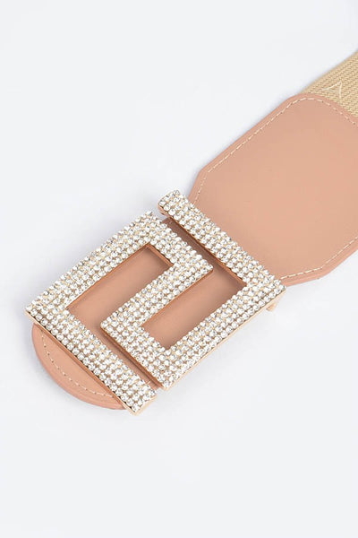 Greek Diamond print belt - On the Runway Fashion