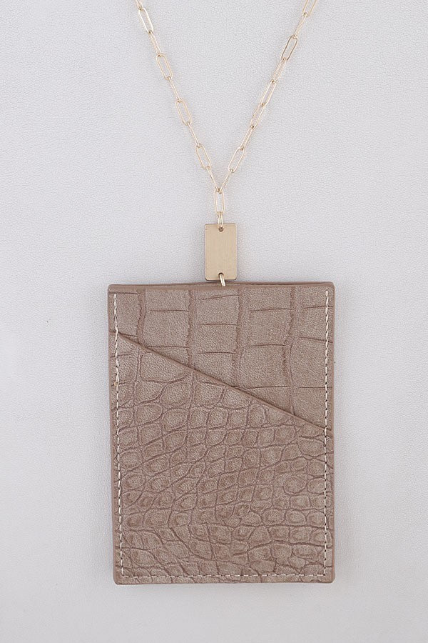Card Wallet Necklace - On the Runway Fashion