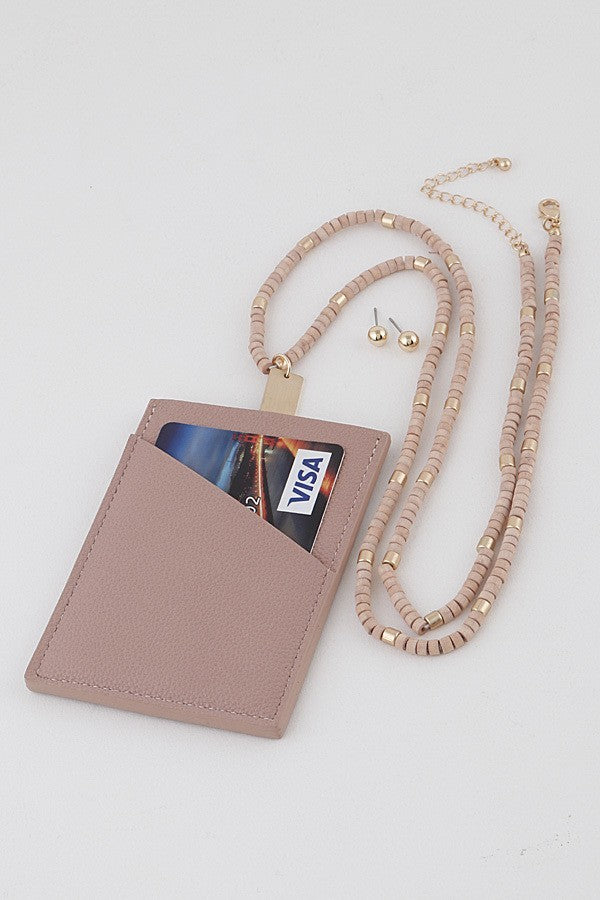 Card Wallet Necklace - On the Runway Fashion